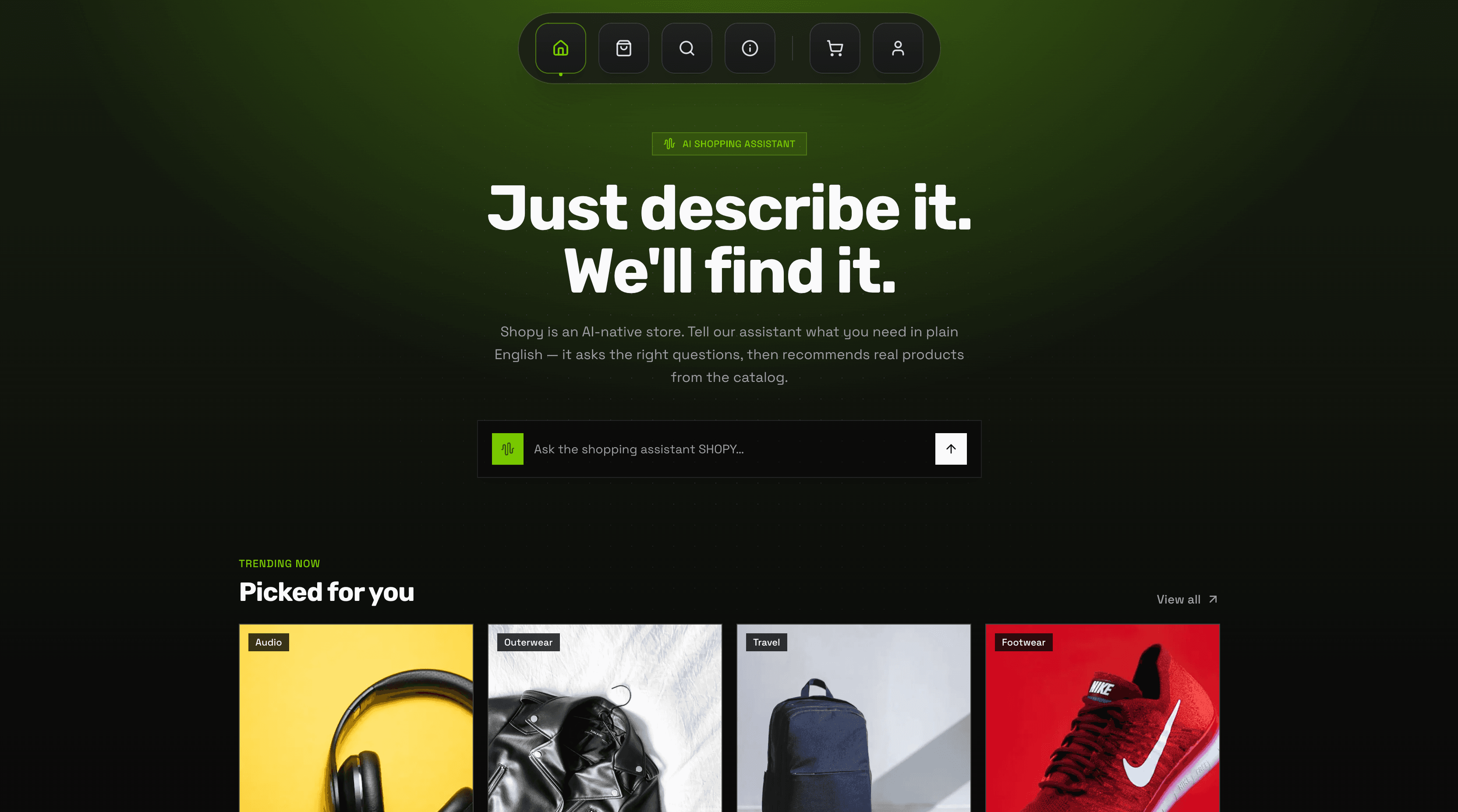 Shopy screenshot